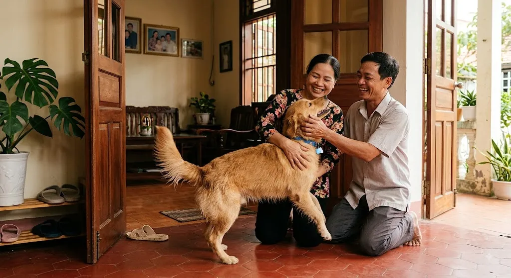 Chó đến là sang