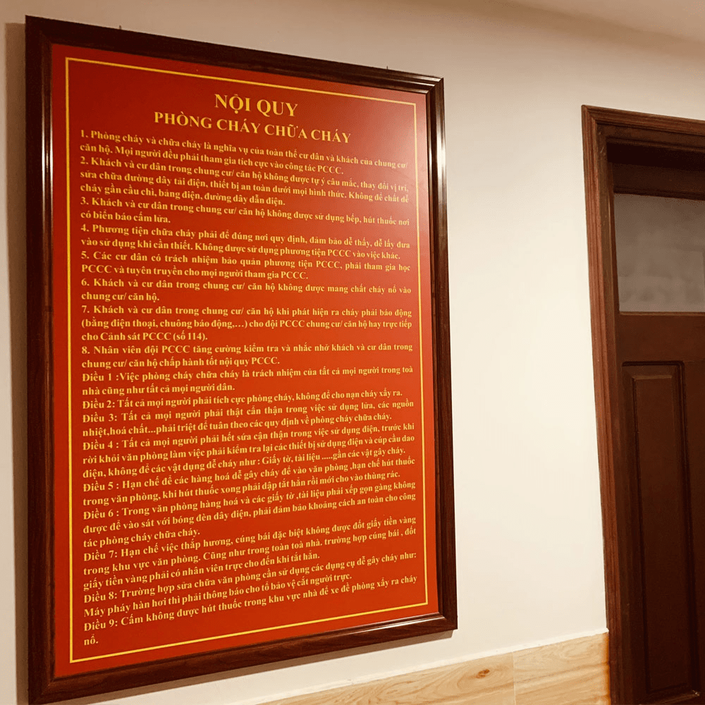 biểu mẫu nội quy nh&agrave; trọ