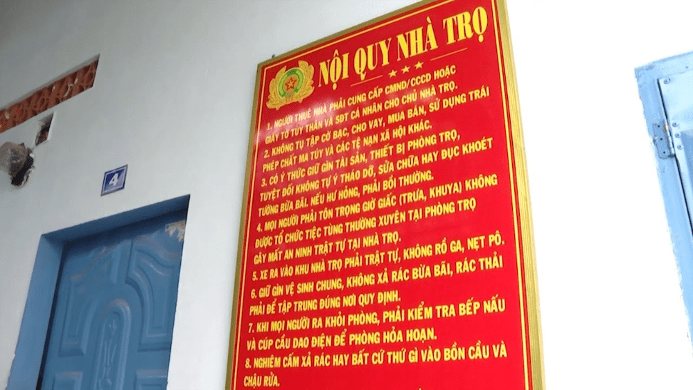 mẫu nội quy ph&ograve;ng trọ