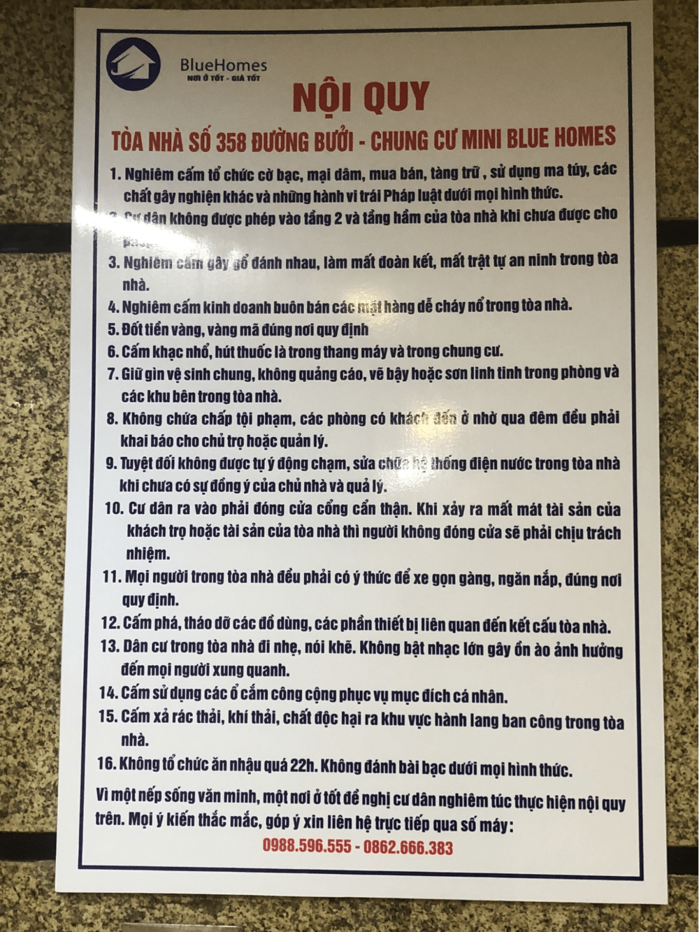 nội quy nh&agrave; trọ cho thu&ecirc;