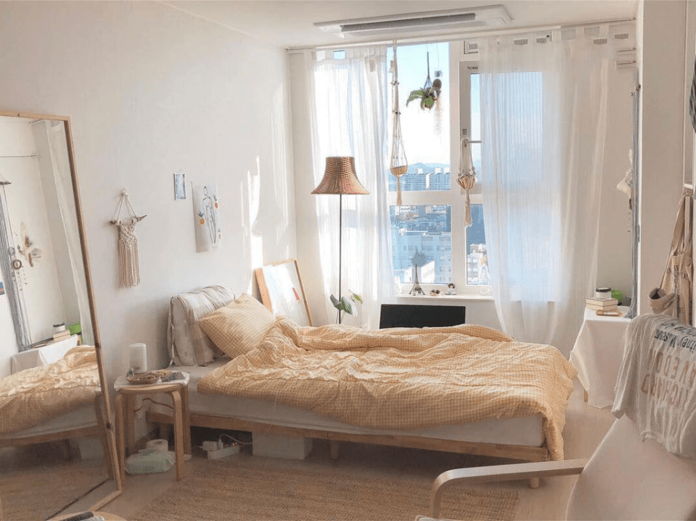 decor ph&ograve;ng trọ 20m2 c&oacute; g&aacute;c