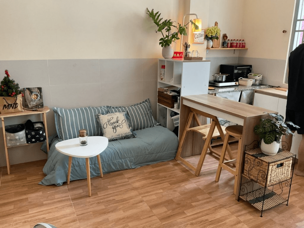 trang tr&iacute; ph&ograve;ng trọ 20m2 g&aacute;c lửng