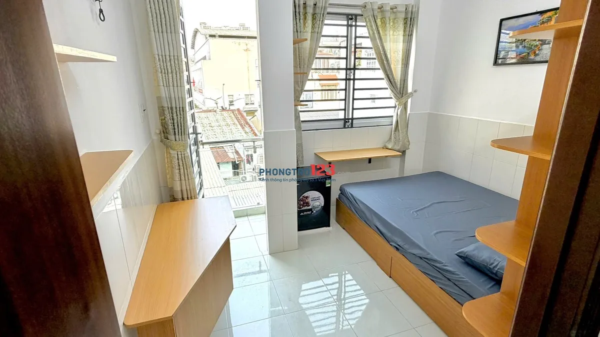 PHÒNG TRỌ QUẬN 1 – MỚI 100% | BAN CÔNG + CỬA SỔ | FULL NỘI THẤT 115 Trần Đình Xu, Quận 1