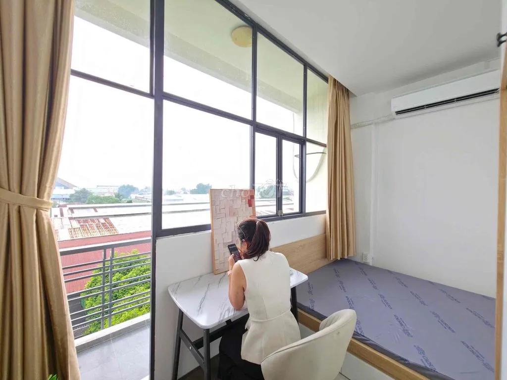 📍Phòng studio ban công full nội thất ngay công viên Gia Định