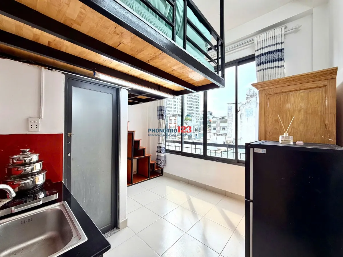 DUPLEX RỘNG THOÁNG FULL NỘI THẤT TẠI XÔ VIẾT NGHỆ TĨNH GẦN HÀNG XANH, CÁC TRƯỜNG ĐH GTVT - FTU - UEF