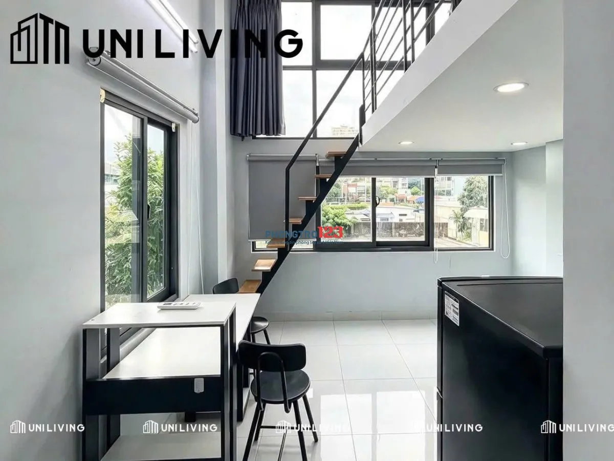 Cho thuê phòng có gác cao, cửa sổ thoáng, Full Nội Thất - Ngã Tư Hàng Xanh, Bình Thạnh gần UEF, HIU.