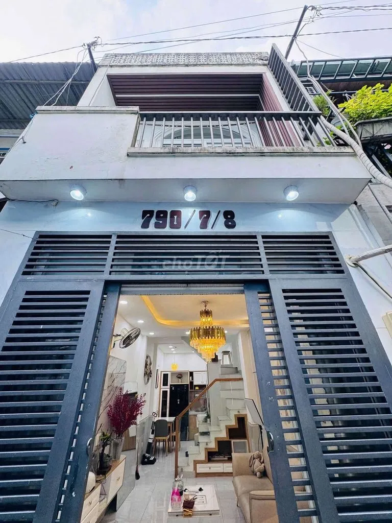 nhà đẹp 3*10 trệt lầu fun nội thất f8 cực rẻ
