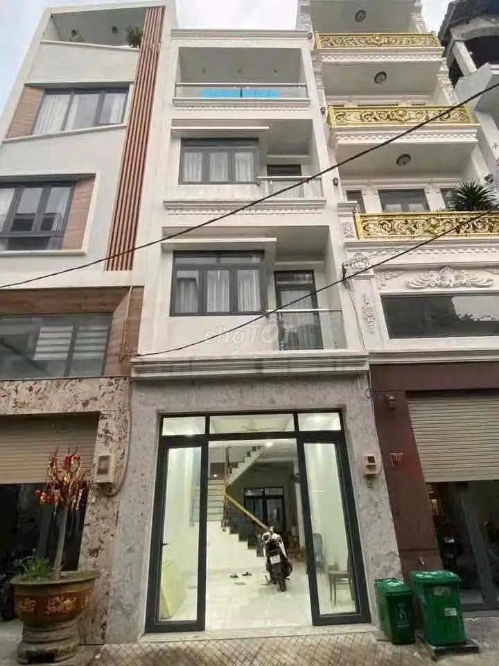 NHÀ MỚI ĐẸP(4X16M) 4TẦNG 4PN 3VS sẳn 4máy lạnh Hẻm 8M thông.