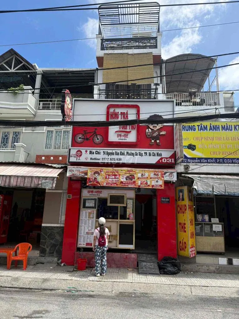🌈 Cho Thuê Nhà 3Tầng Mặt Tiền Kd, Nguyễn Văn Khối, Quận-GV