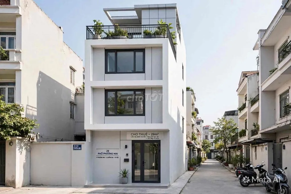 CHO THUÊ NHÀ NGUYÊN CĂN MỚI ĐẸP 29M2X4TẦNG 3NGỦ PHỐ PHƯƠNG MAI Ở NGAY