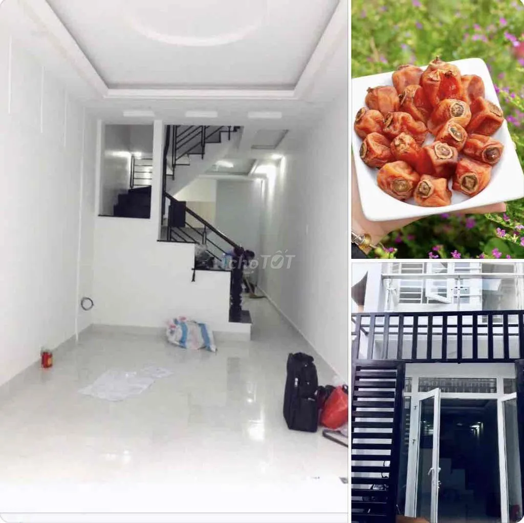 NHÀ MỚI RỘNG, giá Bình Dân, dài 14m, 1 TRỆT 1 LẦU, 2P. NGỦ ở gd 4-5Ng