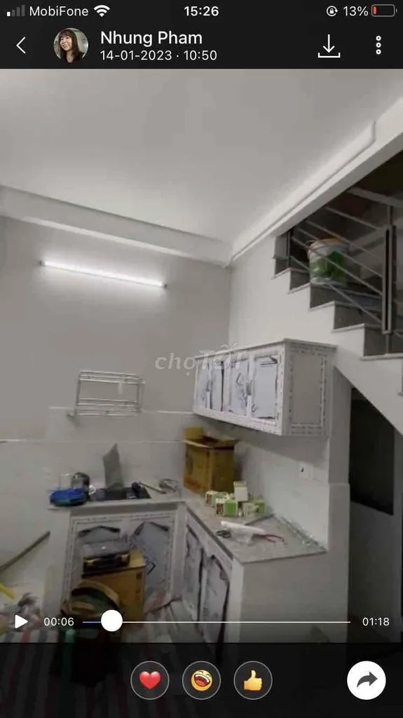nhà riêng chính chủ cho thuê đúc thật, mới 2pn, 2 toilet giá 6tr q7