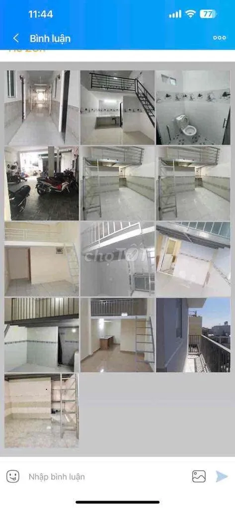 Phòng trọ sinh viên có gác cửa sổ riêng. 2 bác bảo vệ 24/24