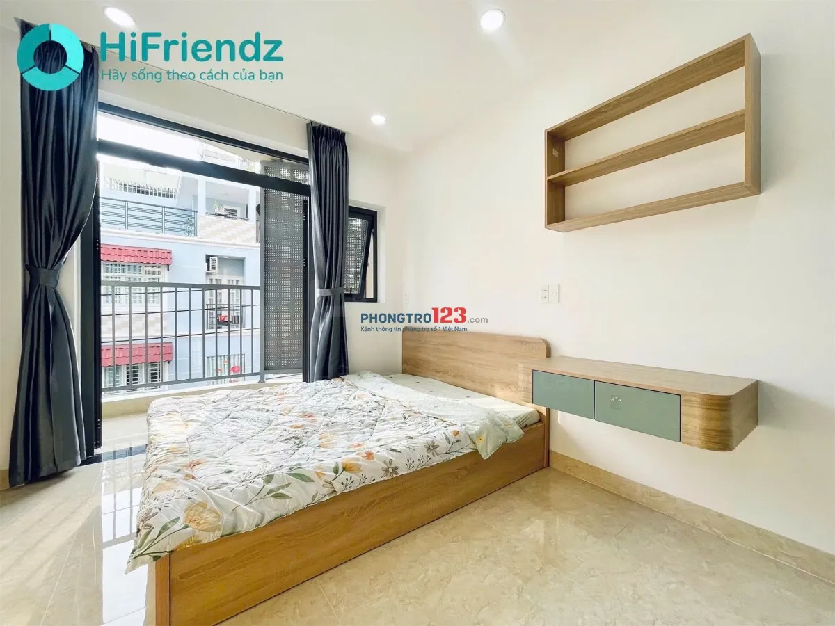 CHO THUÊ CĂN HỘ TÁCH BẾP, BAN CÔNG RỘNG TẠI NGUYỄN THƯỢNG HIỀN, BÌNH THẠNH GẦN CHỢ BÀ CHIỂU