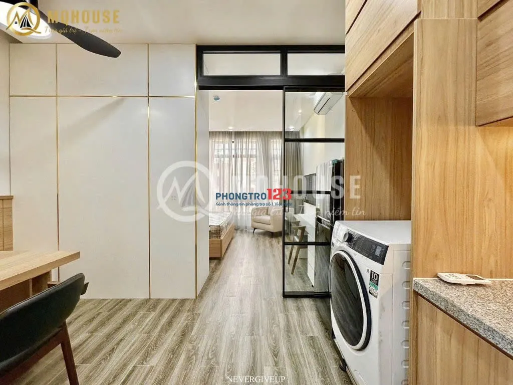 CHO THUÊ CĂN HỘ 45m², CỬA SỔ LỚN , MÁY GIẶT RIÊNG TẠI NGUYỄN CỬA VÂN, BÌNH THẠNH GẦN QUẬN 1