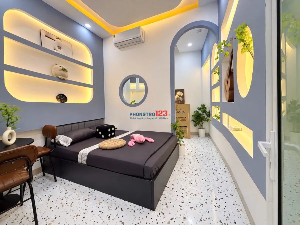 Phòng cho thuê 1PN gần Ngã Tư Bảy Hiền ngay ĐH Văn Hiến chợ Tân Bình đầy đủ tiện nghi