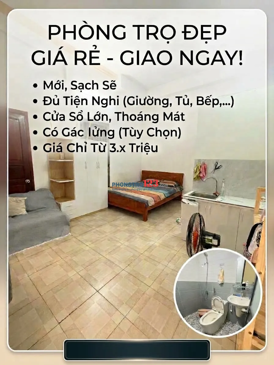 CĂN HỘ MỚI LUNG LINH – BAN CÔNG THOÁNG MÁT - CỬA SỔ THOÁNG MÁT