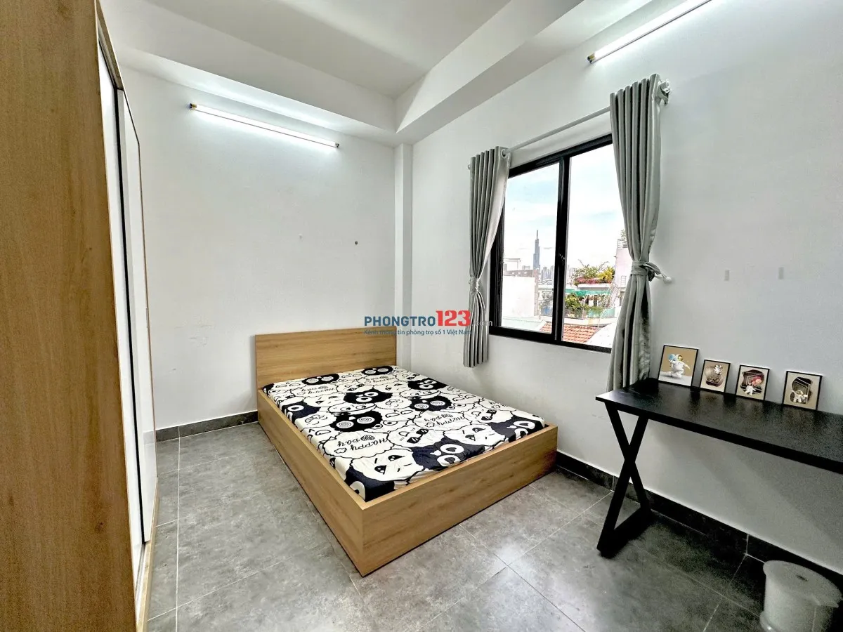 Cho thuê căn phòng cửa sổ thoáng, full nội thất Bình Thạnh gần Ngã tư hàng xanh giá chỉ 5 triệu
