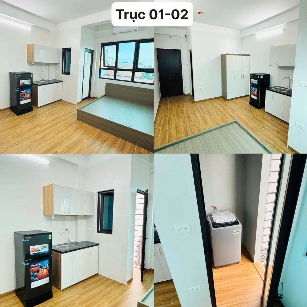 Studio ban công – máy giặt riêng – 38A Đồng Mới – giá từ 3.9tr