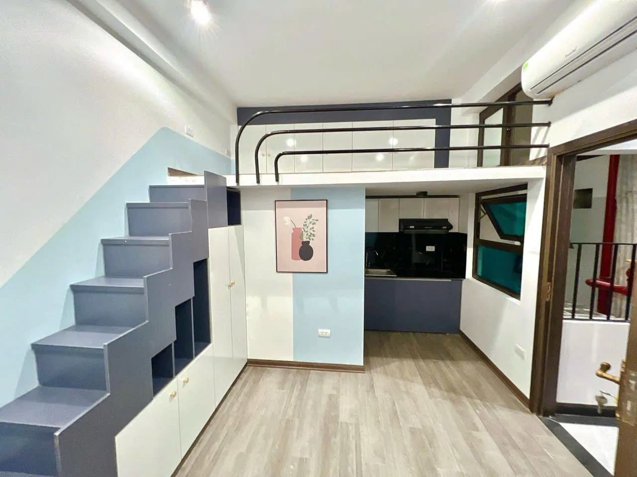 Studio gác xép Yên Hòa – thang máy, full đồ, ở ngay